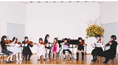 子供のバイオリン合奏